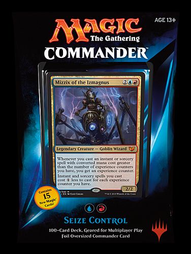 Magic Commander 2015  Edh  Multiplayer Deck   195 165 -  195 184  : Seize Control 100 Kort 15 Nye Kort