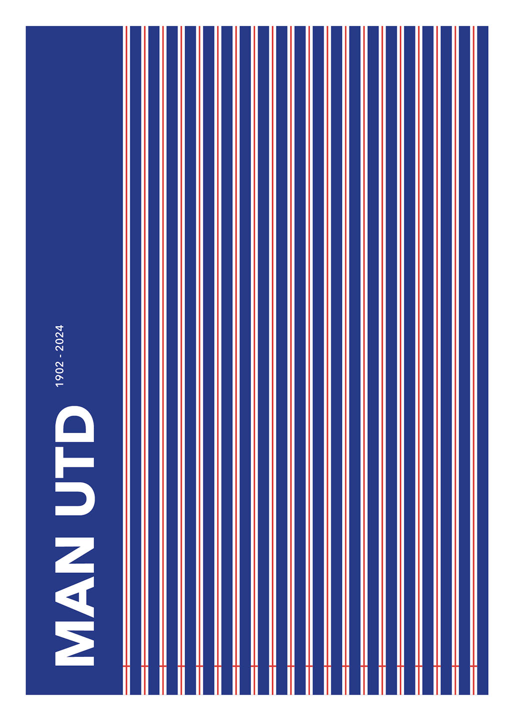 Manchester United Plakat 1902-2024 – Kunst til Fans