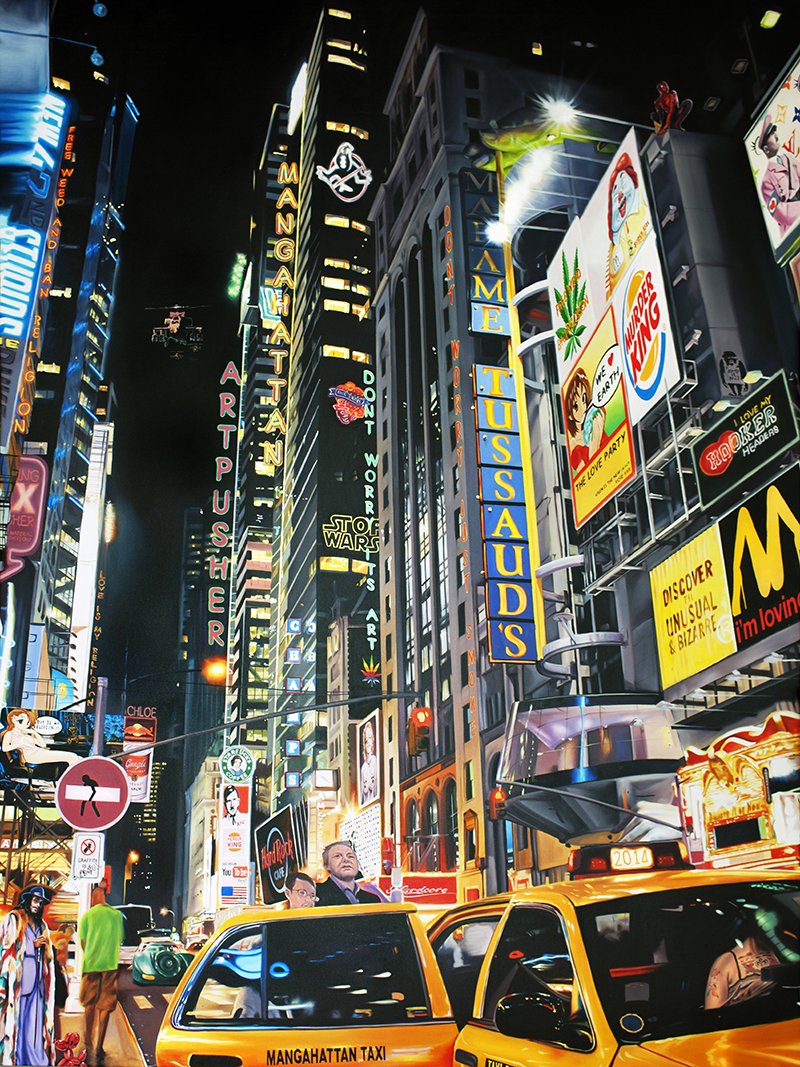 Mangahattan Taxi Plakat – Pop Art til Dit Hjem