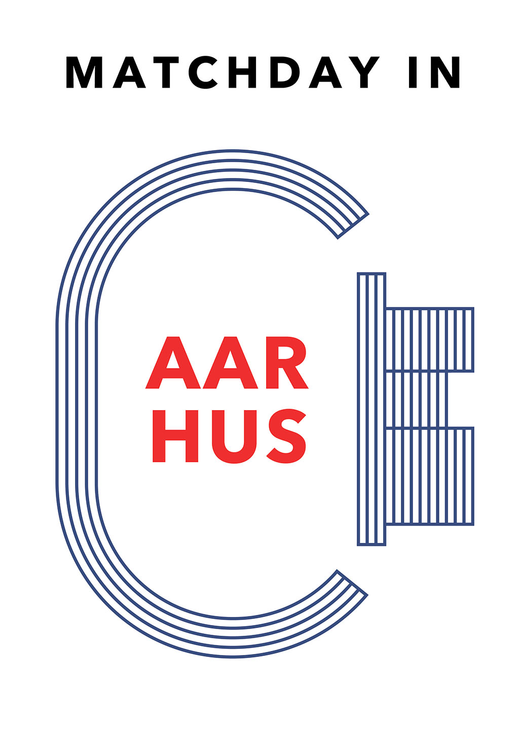 Matchday i Aarhus – Plakat til sportsentusiaster
