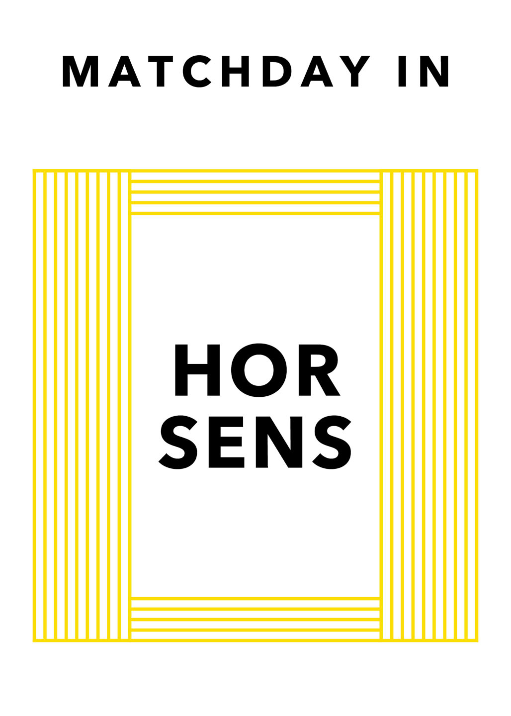 Matchday Horsens – Sport Plakat til Dit Hjem fra Ol Ol