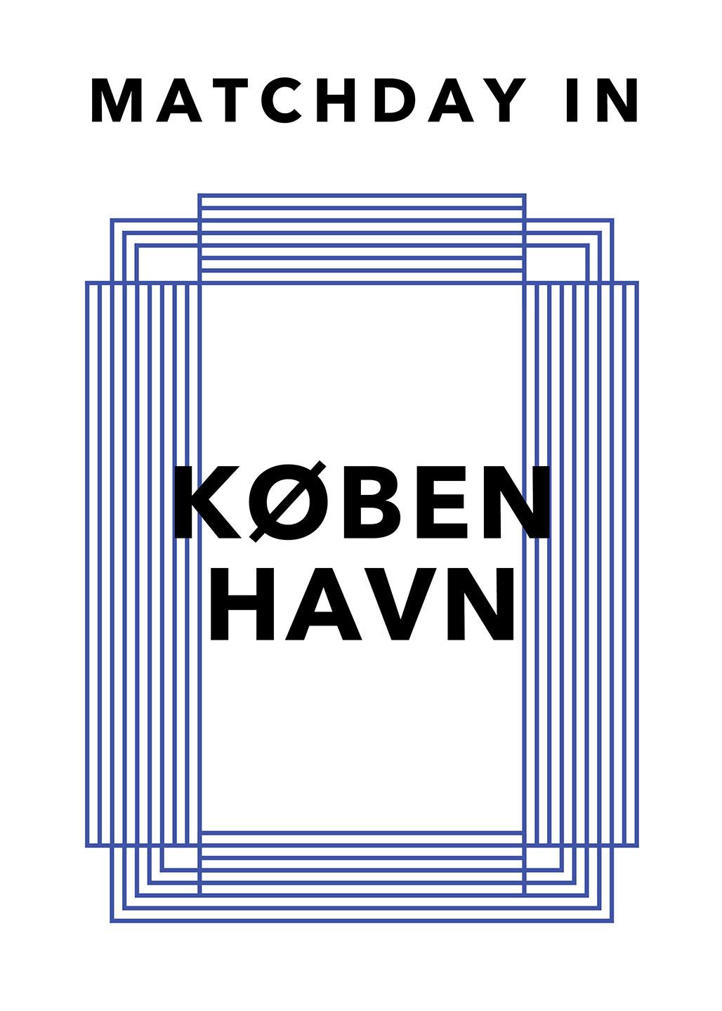 Matchday i København – Plakat med Sportsånd og Kunst