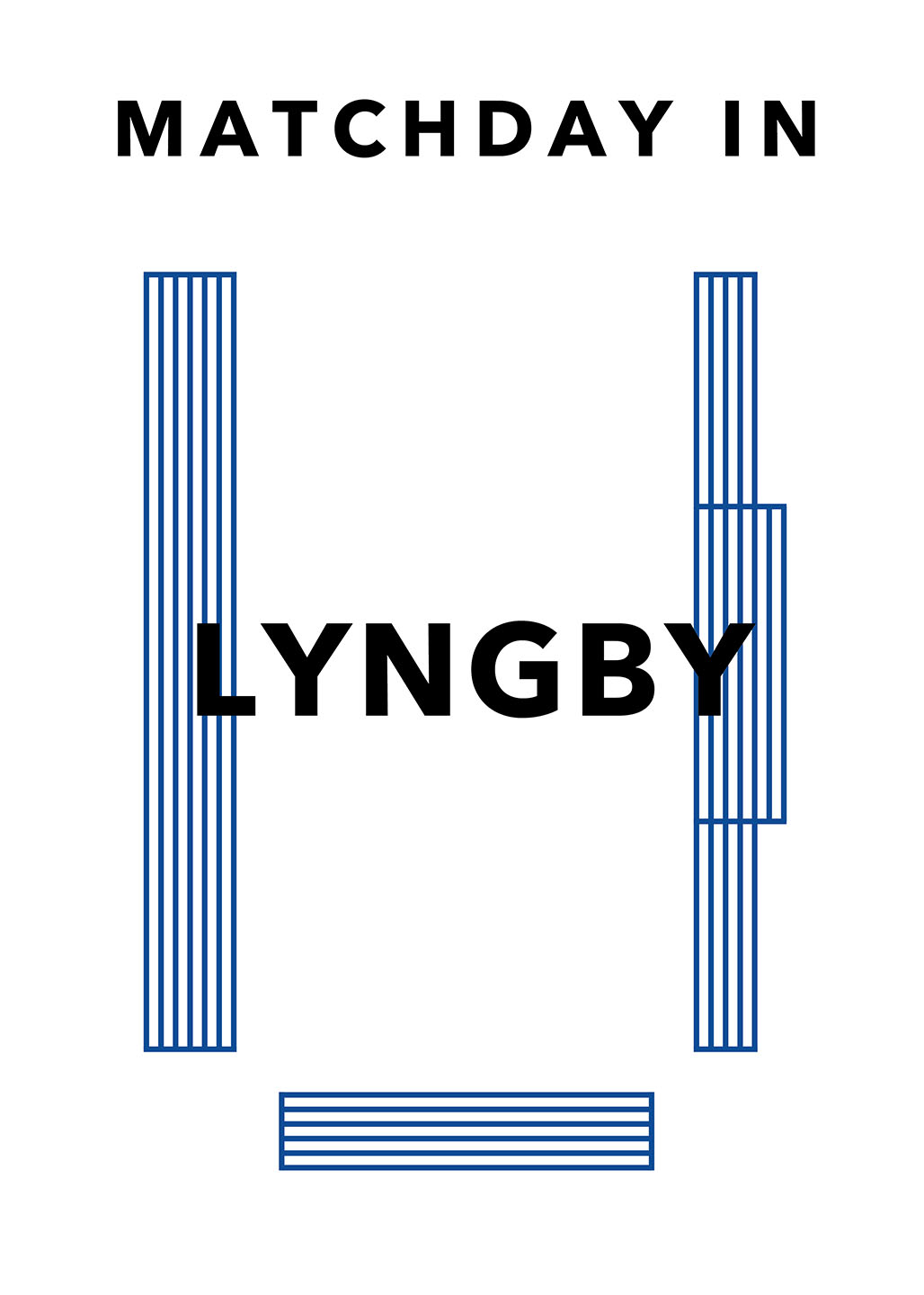 Matchday i Lyngby – Plakat til sportsfans af Olé Olé