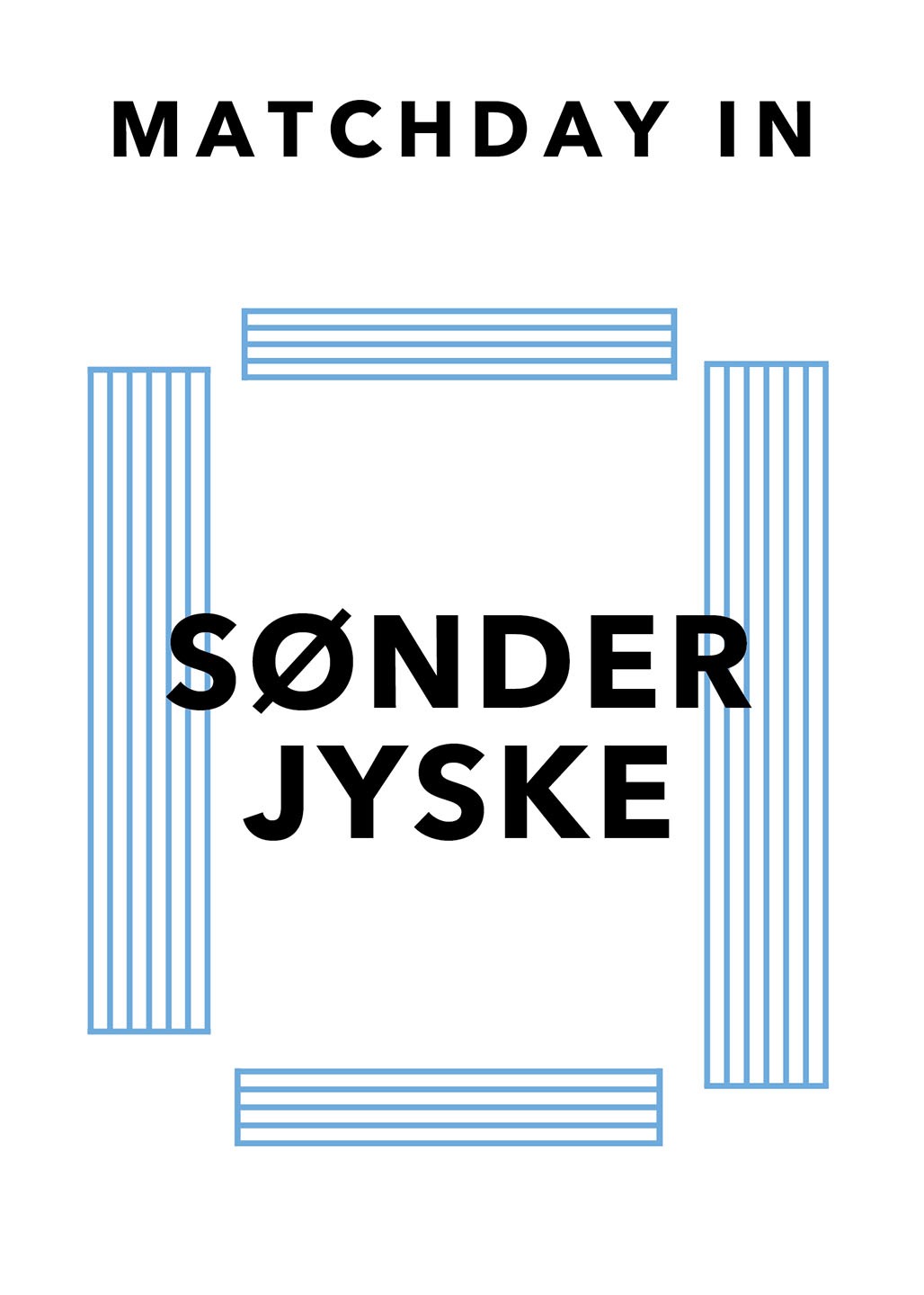 Matchday Sønderjyske Plakat – Sport med Energi og Stil
