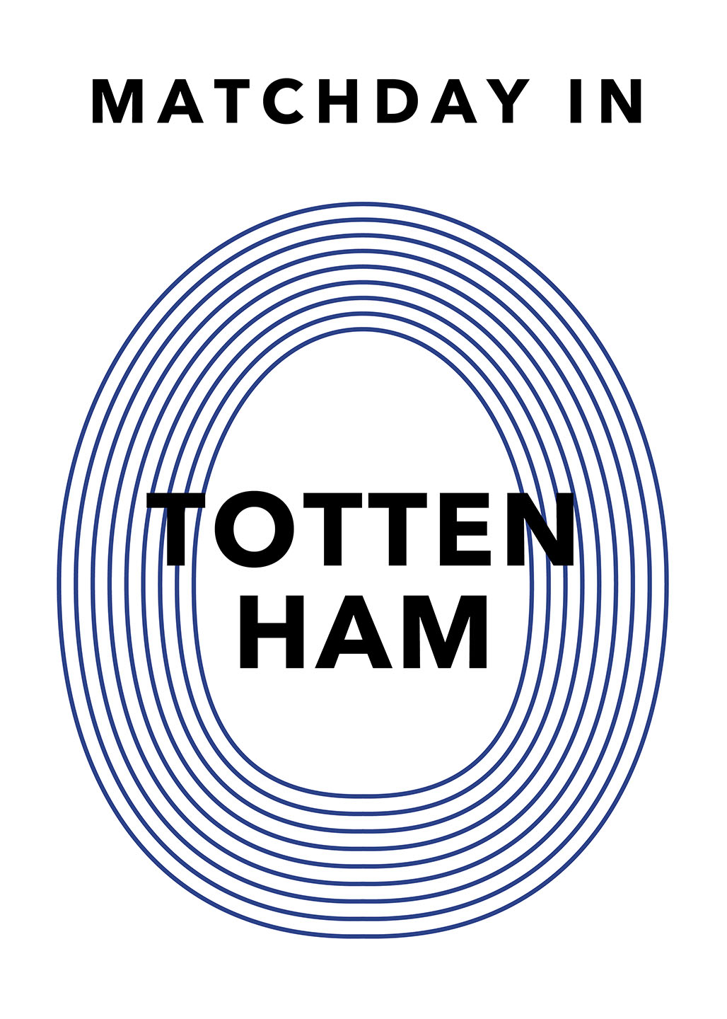 Matchday Tottenham Plakat – Fodboldkunst til Fans