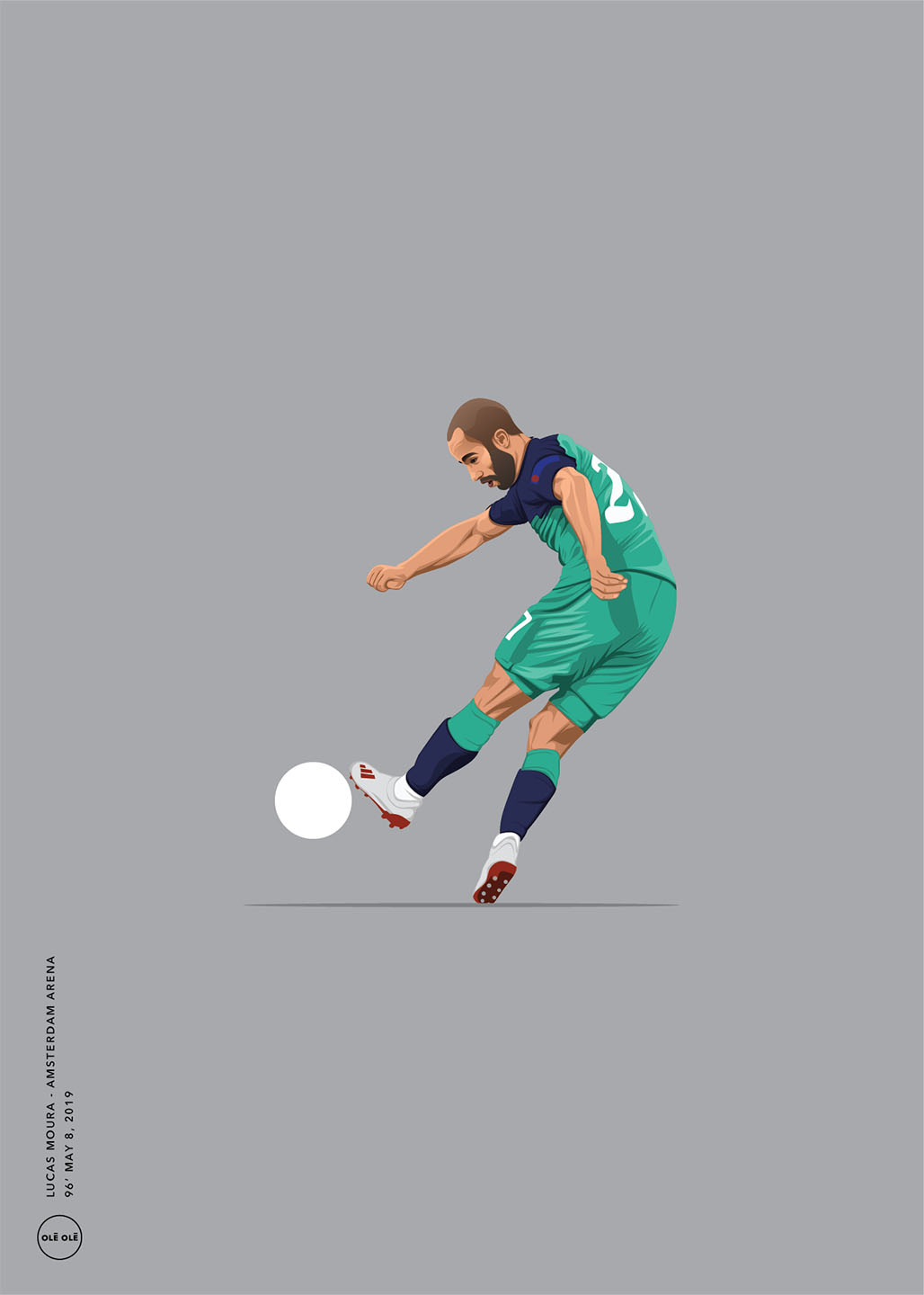 Lucas Moura Plakat – Fodboldkunst til Ægte Fans