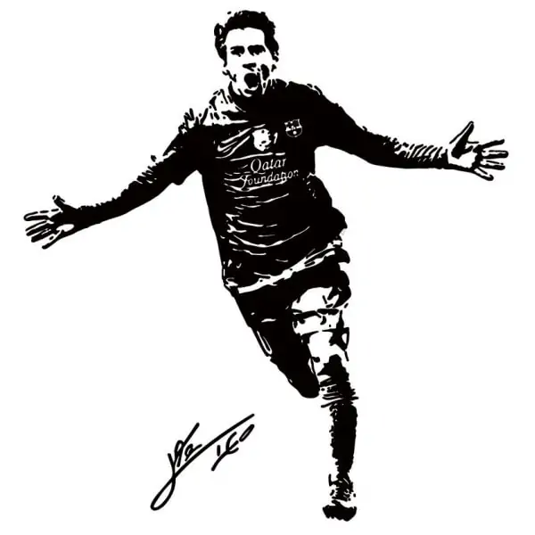 Messi Fodbold Wallstickers – Sporty Vægsdekoration