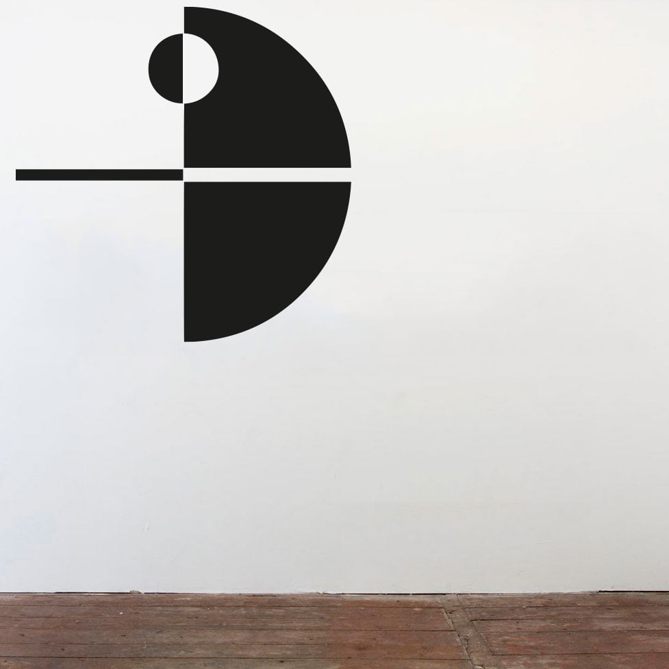 Minimalistisk Dødsstjerne Wallsticker til Børneværelse