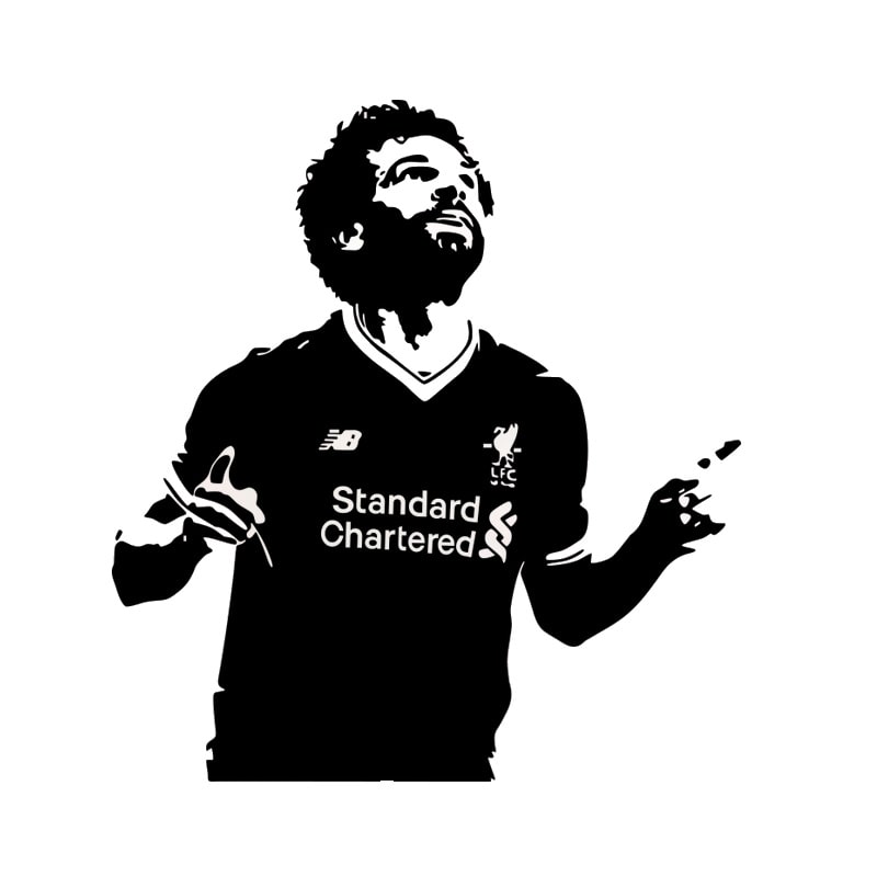 Mohamed Salah Fodbold Wallsticker - Inspirerende Vægkunst