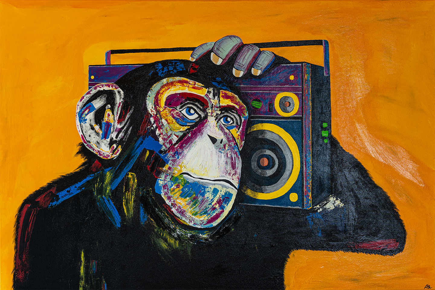 Monkey Business af Allan Larsen – Unik Kunst til Dit Hjem