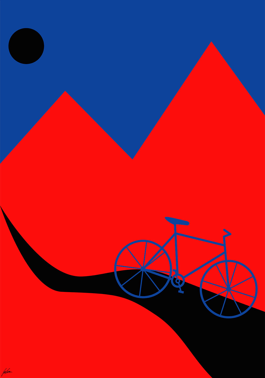 Mountainbike Plakat – Inspirerende Cykelkunst til Dit Hjem