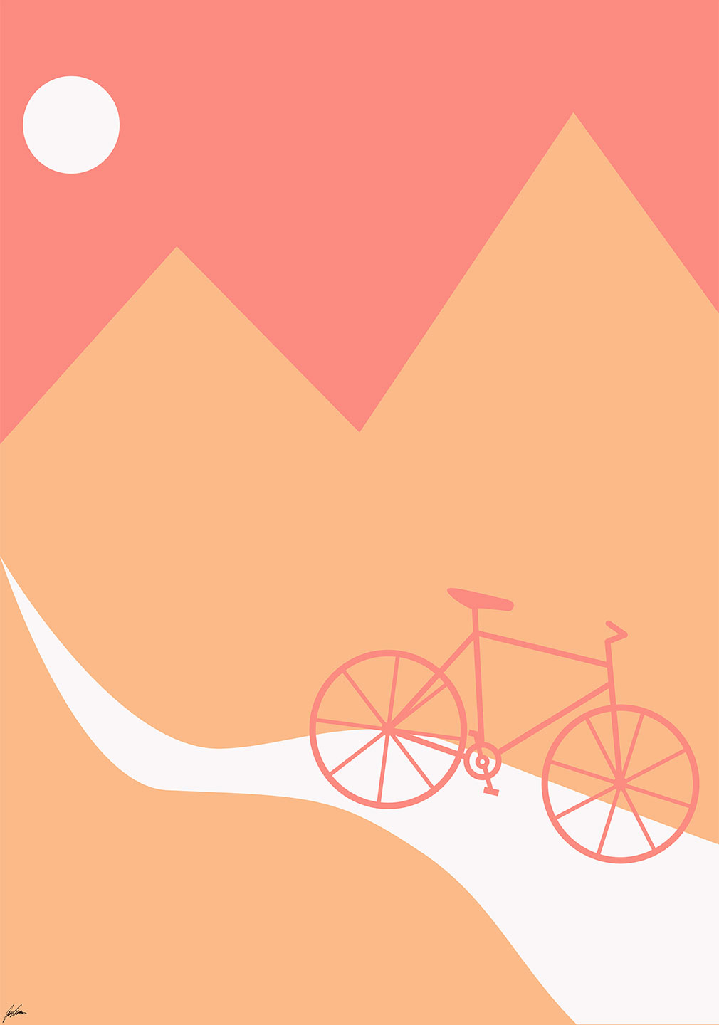 Mountainbike Plakat – Grafisk Kunst til Cykelentusiasten