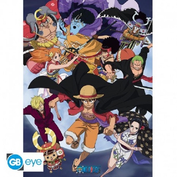 One Piece Wano Raid Plakat 52x35cm - Fantastisk Udsalg!