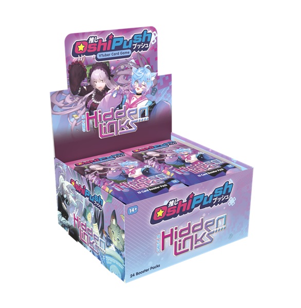 Oshi Push Vtuber Card Game: Gen Gen Two : Hidden Links Booster Box Display 24 Booster Packs
