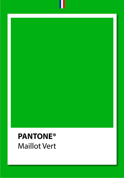 Pantone Maillot Vert Plakat – Unik Kunst til Sportfans