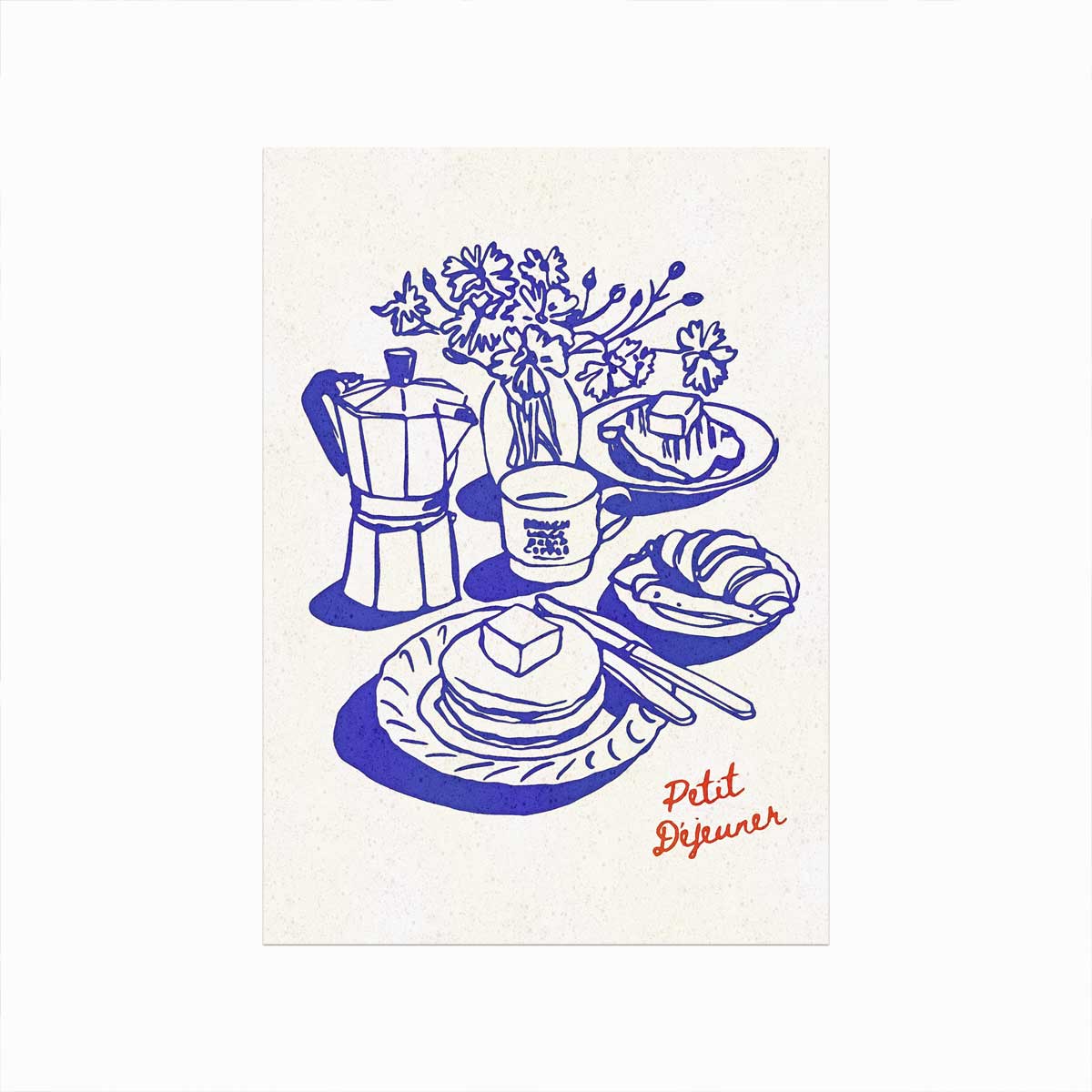 Petit Dejeuner Plakat – Unik Køkken Dekoration på Udsalg