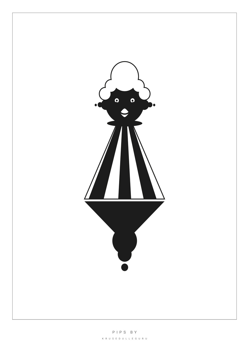 Pipsby Illustration – Sort-hvid Kunst til Dit Hjem