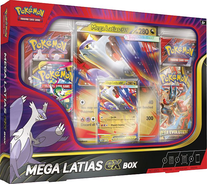 Pokemon    Box: Mega Latias    2025     Boosters