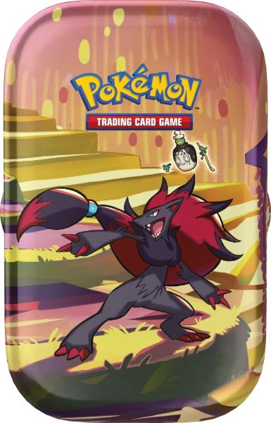 Pokémon Mini Tin Kasse 2024: Zoroark & Poltchageist Boosters