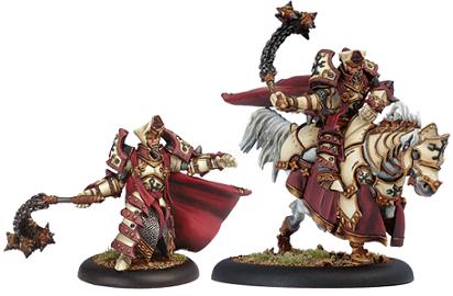 Protectorate   Menoth: High Exemplar Gravus Dragoon Character Solo     Mounted     Dismounted  Pip-32054