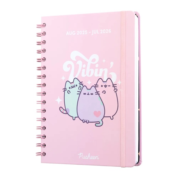 Pusheen A5 Academic Diary Week View 2025 2026