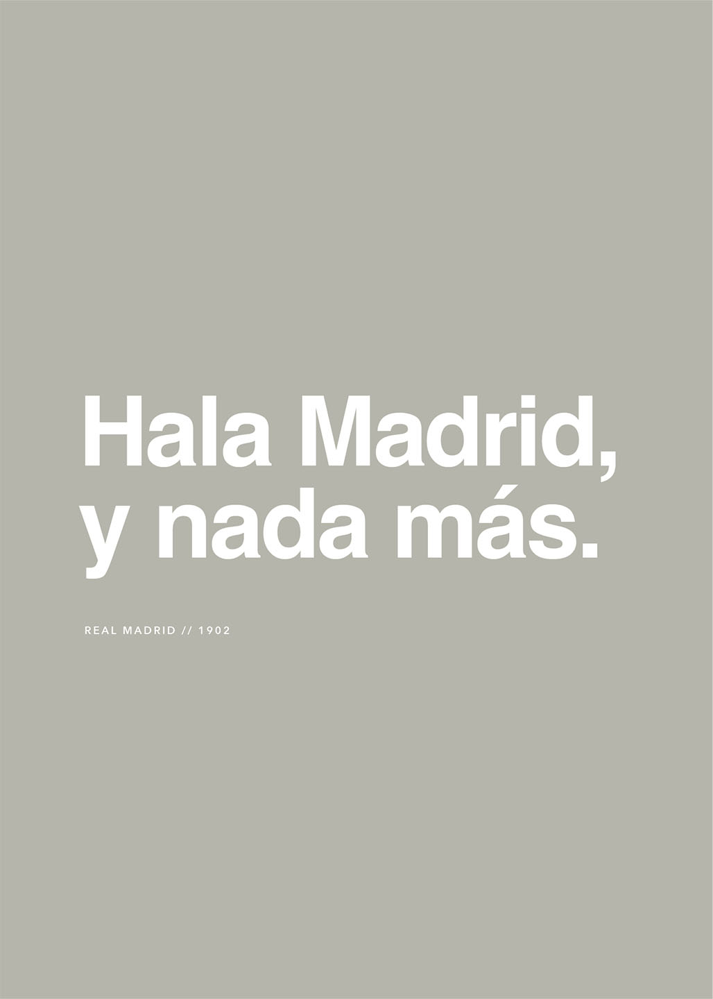 Real Madrid Hala Madrid Plakat – Uundgåelig for Fans!