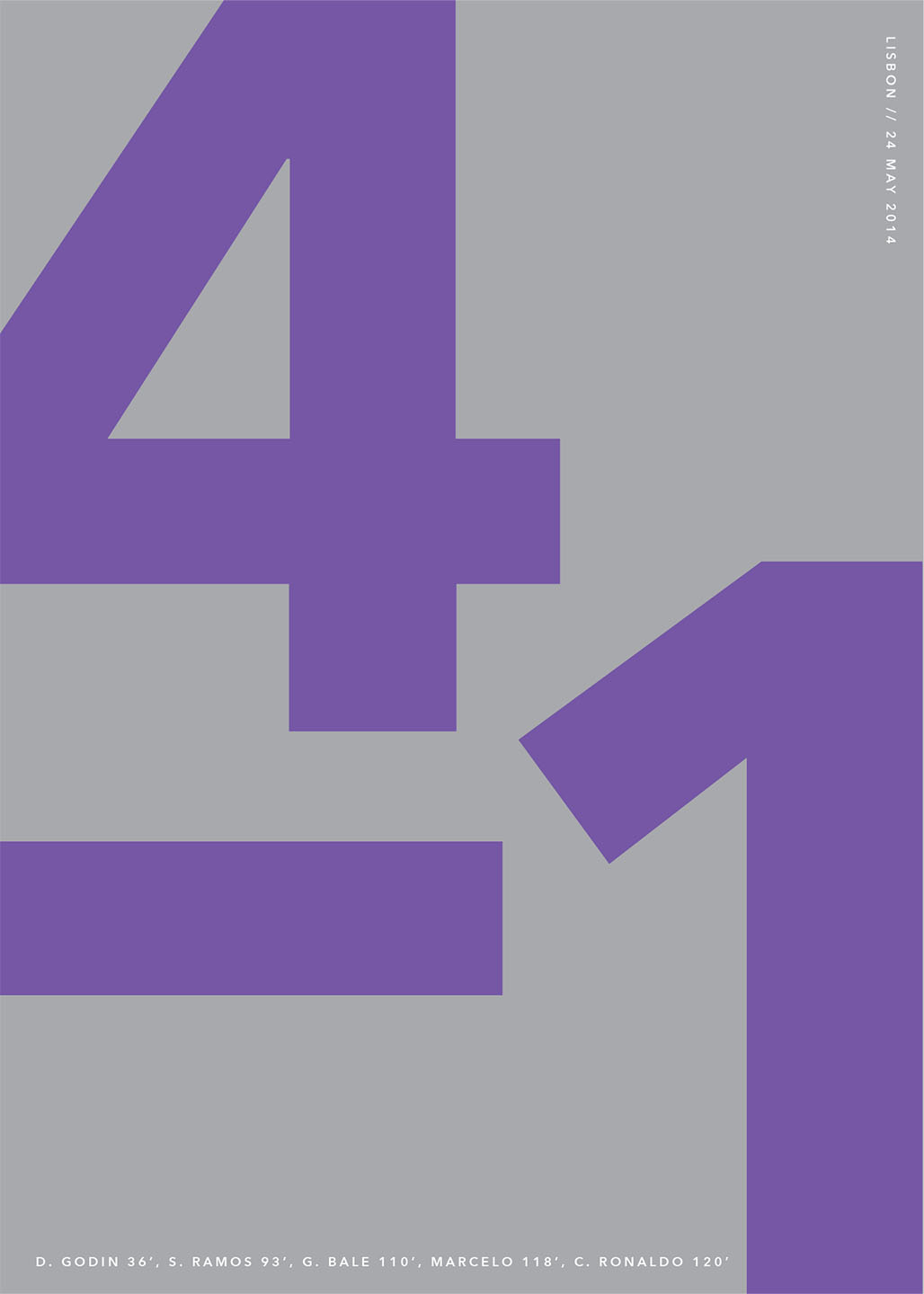 Real Madrid Plakat – Fejr Triumfen 24. maj 2014