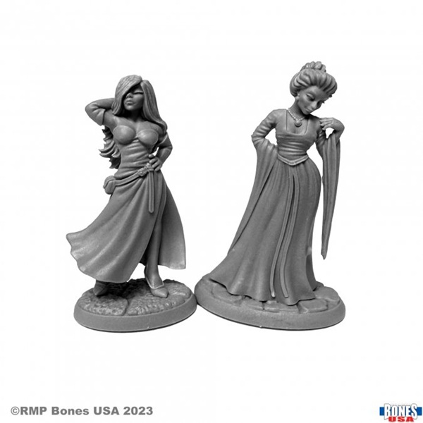 Reaper Bones Usa Reaper Legends: Townsfolk: Courtesans     Plastic Miniatures