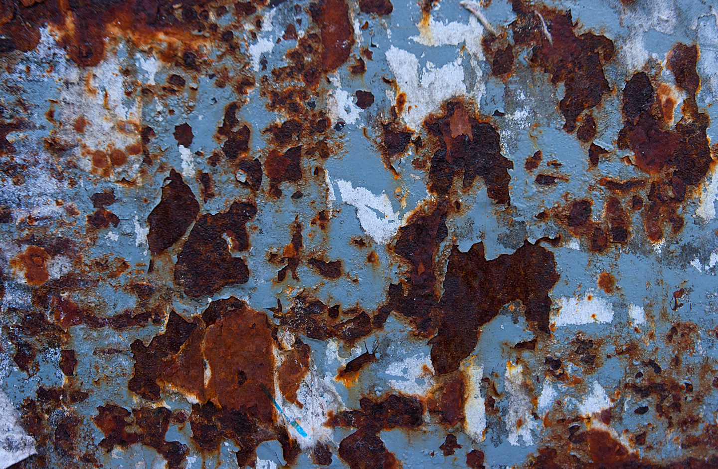Rusty Blues - Abstrakt Kunsttryk af Kirsten Stigsgaard