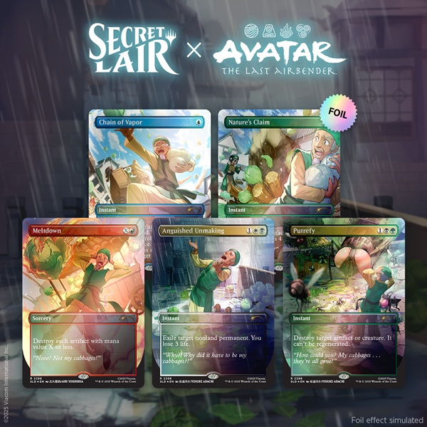 Secret Lair Drop Series  2025 : Avatar: The Last Airbender Superdrop: Secret Lair   Avatar: The Last Airbender     Cabbages   Foil