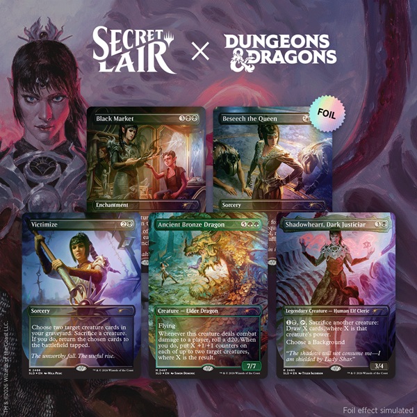 Secret Lair Drop Series  2026 : Roll For Initiative Superdrop: Secret Lair   Dungeons   Dragons: Shadowheart   Devotion  Foil