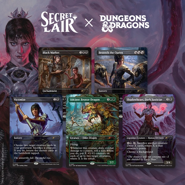 Secret Lair Drop Series  2026 : Roll For Initiative Superdrop: Secret Lair   Dungeons   Dragons: Shadowheart   Devotion  Regular