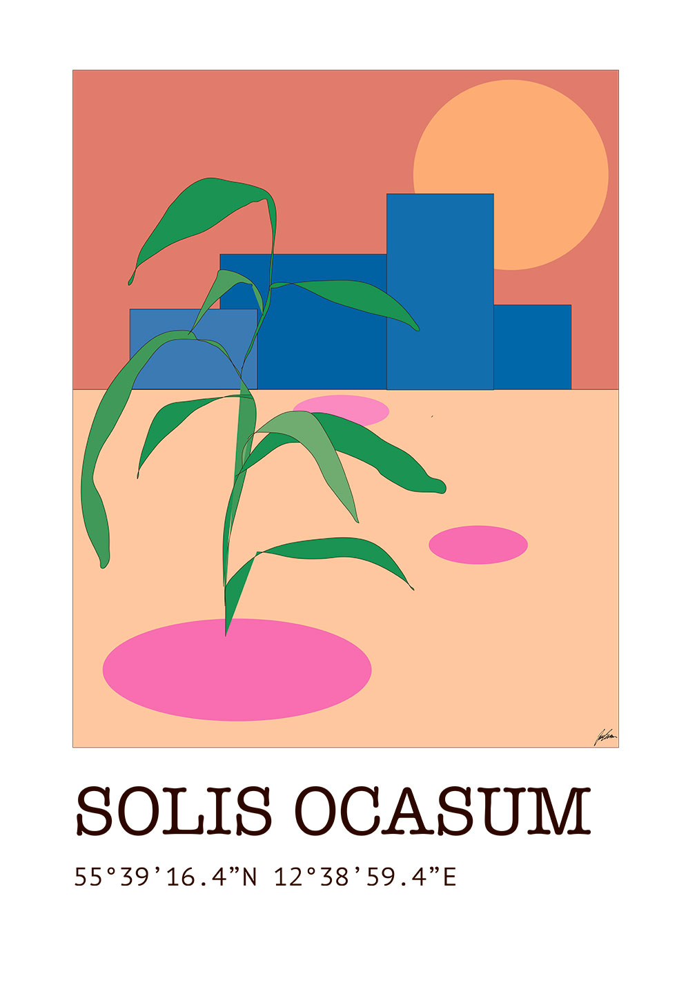 Solis Ocasum Plakat – Unik Grafisk Kunsttilbud!
