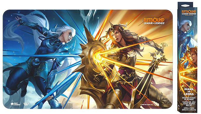 Spillem 195 165 Tte  Playmat  Riftbound: League   Legends Tcg: Set 04: Vendetta   : Diana   Leona