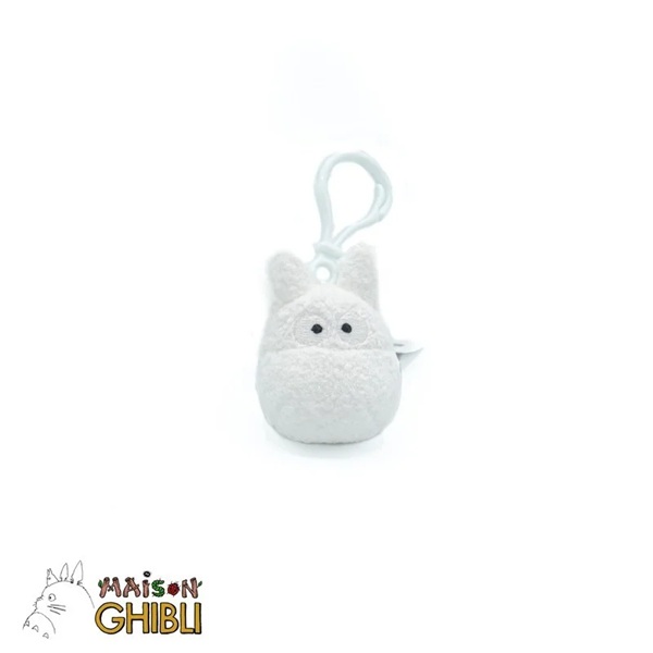 Studio Ghibli:   Neighbor Totoro White Totoro Backpack Clip Plush
