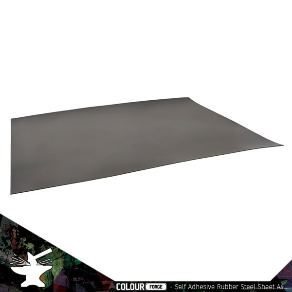 The Colour Forge: Self Adhesive Rubber Steel Sheet A4 6mm