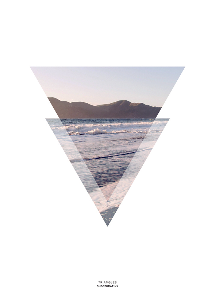 Triangles fra Ghostgrafixx – Unik Grafisk Kunst på Udsalg