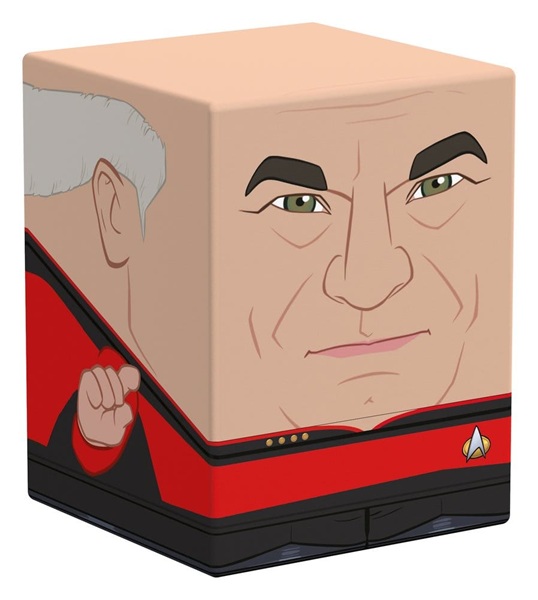 Ultimate Guard Squaroes Boulder Deck Case Deck Box 100 Standard Size: Star Trek: The Next Generation Captain Picard