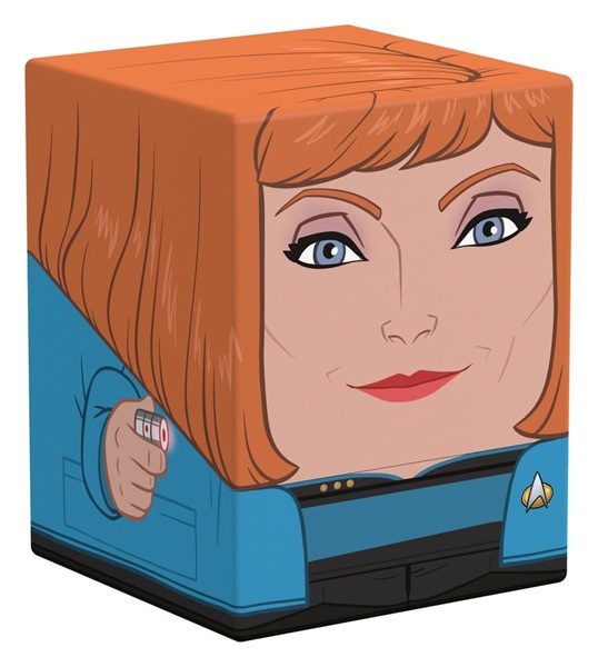 Ultimate Guard Squaroes Boulder Deck Case Deck Box 100 Standard Size: Star Trek: The Next Generation Beverly Crusher