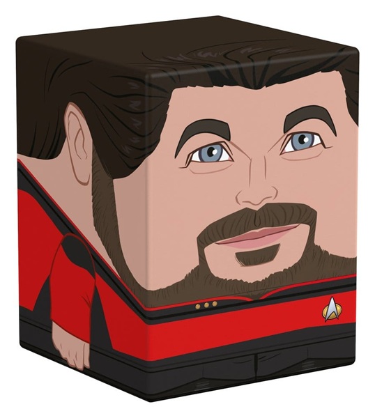 Ultimate Guard Squaroes Boulder Deck Case  Deck Box  100  Standard Size: Star Trek: The Next Generation William Riker