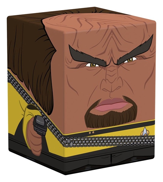 Ultimate Guard Squaroes Boulder Deck Case  Deck Box  100  Standard Size: Star Trek: The Next Generation Worf