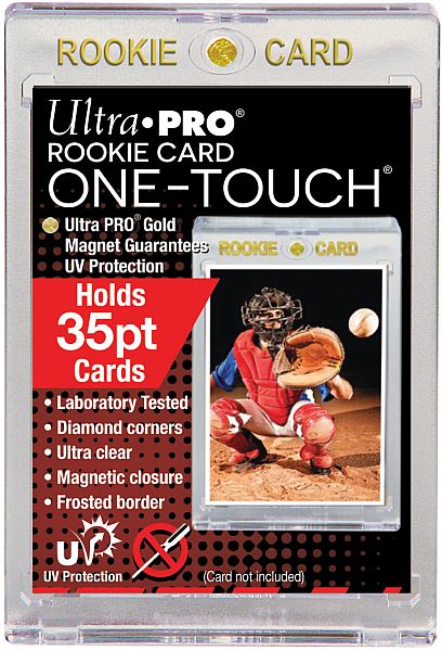 Ultra Pro One-touch Magnetic Holder  Quot Rookie Card Quot  Standard Size      Quot        Quot  35pt   Sleeves  85266-