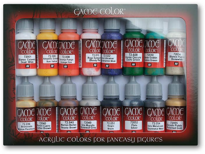 Vallejo Game Color Malingssæt: 16 Farver til Figurspil
