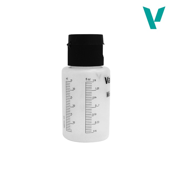 Vallejo: Mixing Bottle  Graduated Bottle   35ml  For Making Mixes More Precise
