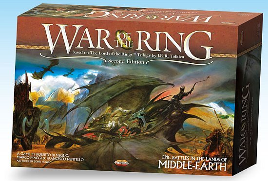 War   The Ring  Second Edition  Grundspillet Lord   The Rings Board Game  2012  Ares Games