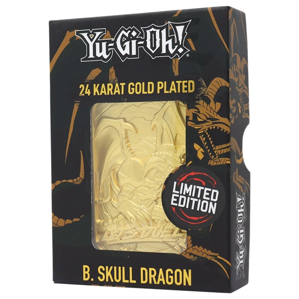 - -   Limited Edition Gold-plated Collectible Card:    Skull Dragon  Black Skull Dragon