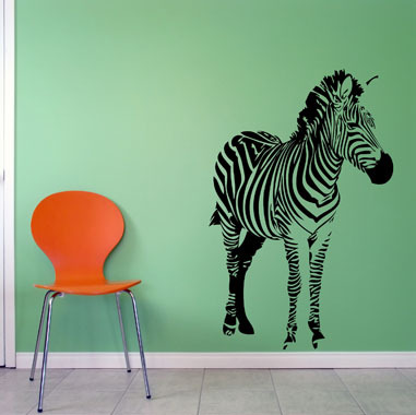 Zebra Vægklistermærke – Unikt Design til Børneværelset