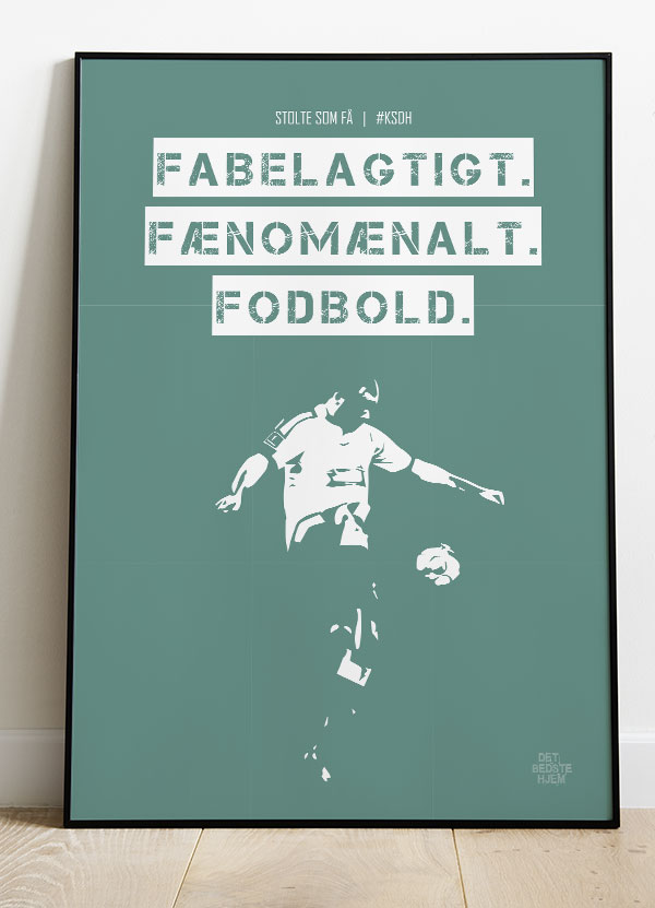 AGF KSDH Fodboldplakat – Fantastisk Grøn A4 Plakat