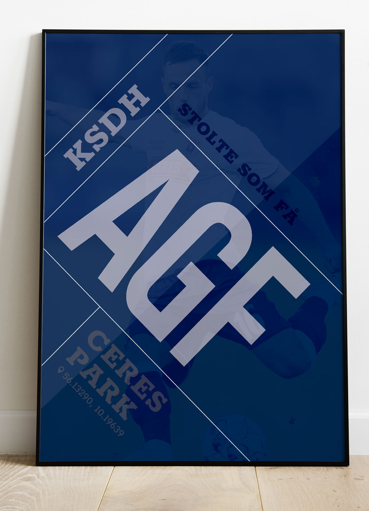 AGF Plakat - Stolte Som Få - Fodboldplakat A4