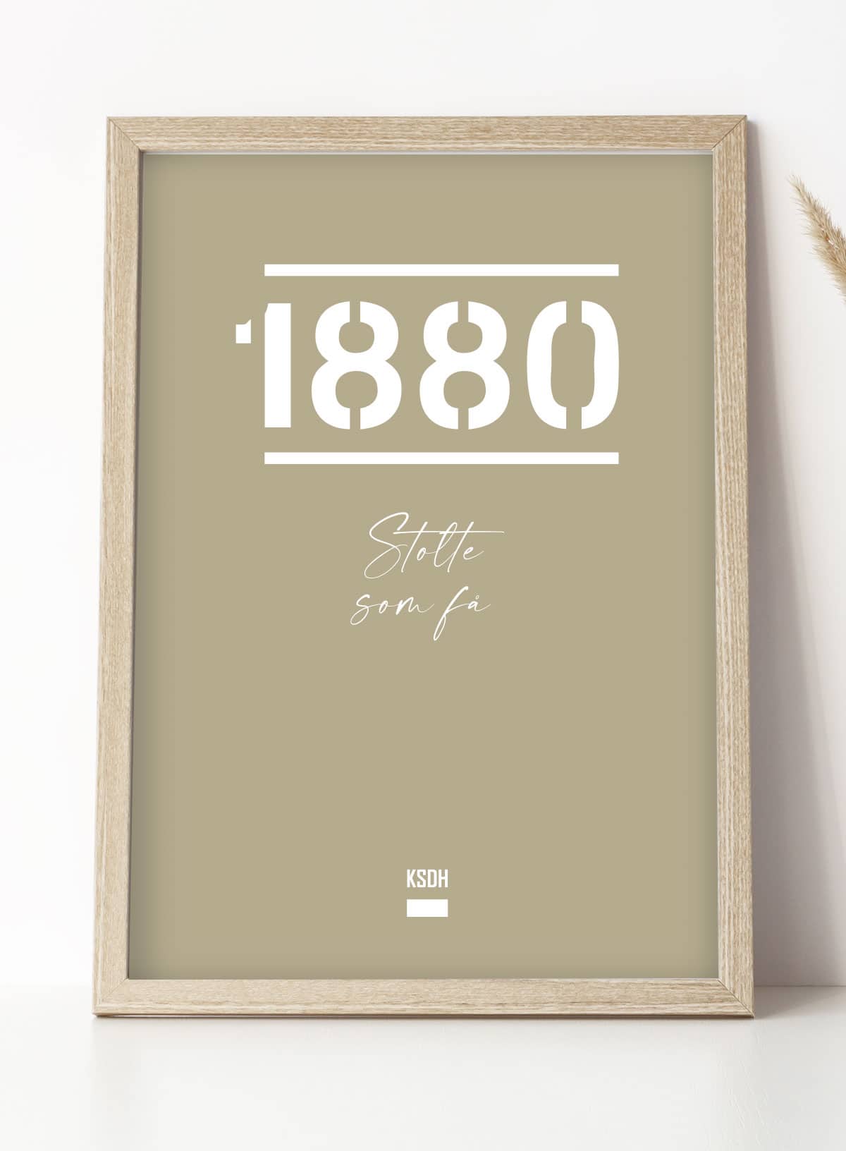 AGF Plakat 1880 - Stolte Som Få A4 - Fodboldplakat
